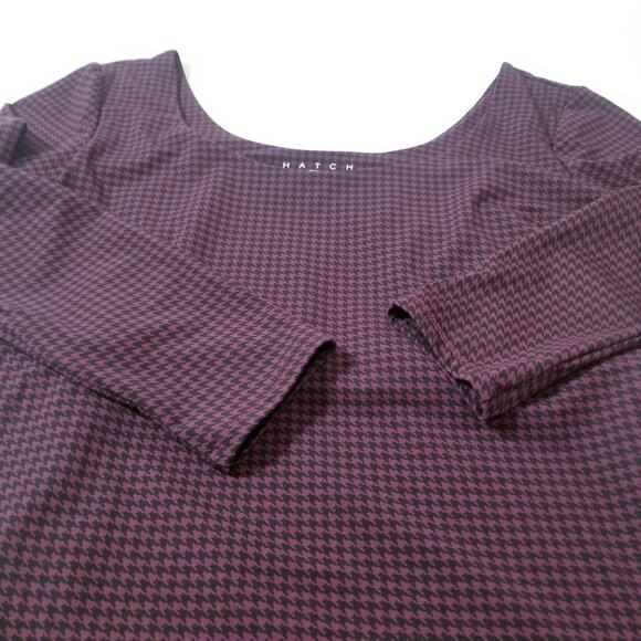 Hatch Purple Houndstooth Sheath Maternity Dress - Picture 11 of 12